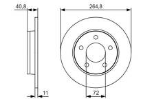 Тормозной диск Bosch  0 986 479 S50