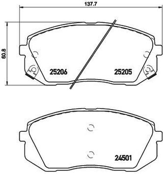Brembo P 30 056 <span>тормозные колодки передние</span>
