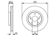 Тормозной диск Bosch  0 986 479 S22
