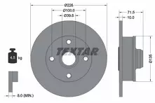 Тормозной диск Textar 92154203 для Volkswagen Polo 3 пок. / хэтчбек