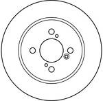 Тормозной диск TRW  DF6122