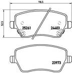 Передние тормозные колодки Brembo P 56 086 для Nissan Micra 5 пок. / K14