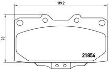 Передние тормозные колодки Brembo  P 56 034
