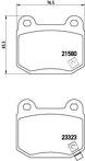 Задние тормозные колодки Brembo  P 56 048