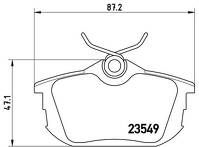 Задние тормозные колодки Brembo  P 54 023