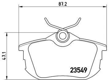 Brembo P 54 023 <span>тормозные колодки задние</span>