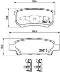 Задние тормозные колодки Brembo  P 54 034