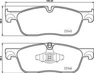 Передние тормозные колодки Brembo  P 44 026