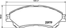 Передние тормозные колодки Brembo  P 79 032