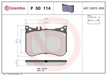 Brembo P 50 114 <span>тормозные колодки передние</span>