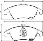 Передние тормозные колодки Brembo  P 50 069