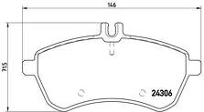 Передние тормозные колодки Brembo  P 50 067