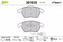 Передние тормозные колодки Valeo First  301635