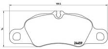 Передние тормозные колодки Brembo  P 65 018