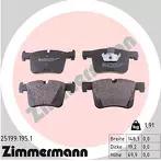 Передние тормозные колодки Zimmermann 25199.195.1 для BMW 3 серии F31 / универсал