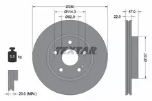 Тормозной диск Textar  92222100