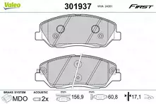 Передние тормозные колодки Valeo First  301937