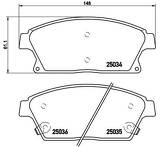 Передние тормозные колодки Brembo  P 59 077
