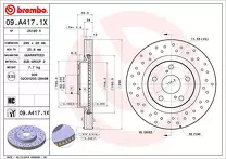 Тормозной диск Brembo Xtra Line  09.A417.1X