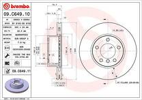 Тормозной диск Brembo Prime Line  09.C649.11