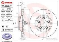 Тормозной диск Brembo Prime Line  09.C882.11