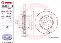 Тормозной диск Brembo Prime Line  09.B647.10
