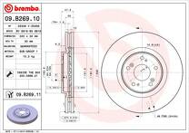 Тормозной диск Brembo Prime Line  09.B269.10