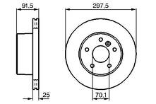 Тормозной диск Bosch  0 986 479 146