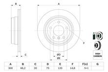 Тормозной диск Bosch  0 986 479 263