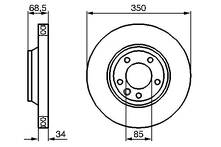 Тормозной диск Bosch  0 986 479 251