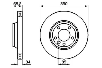 Bosch 0 986 479 251 <span>тормозной диск вентилируемый</span>
