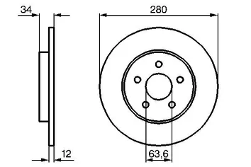 Bosch 0 986 479 068 <span>тормозной диск полный</span>