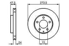 Тормозной диск Bosch  0 986 479 034