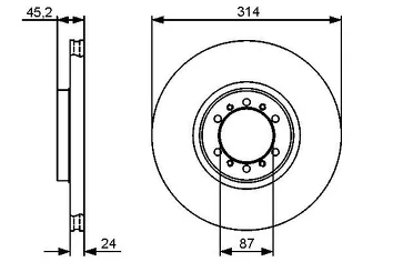 Bosch 0 986 479 469 <span>тормозной диск вентилируемый</span>