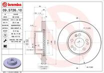 Тормозной диск Brembo Prime Line 09.5726.10 для Mercedes-Benz S-Class W140 / рестайлинг