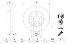Тормозной диск Bosch  0 986 479 407