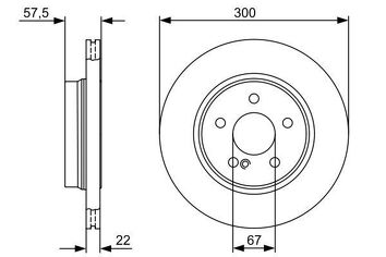 Bosch 0 986 479 411 <span>тормозной диск вентилируемый</span>