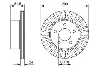 Bosch 0 986 479 386 <span>тормозной диск вентилируемый</span>