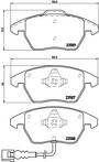Передние тормозные колодки Brembo  P 85 075