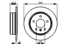 Тормозной диск Bosch 0 986 478 475 для Mercedes-Benz A-Class W168