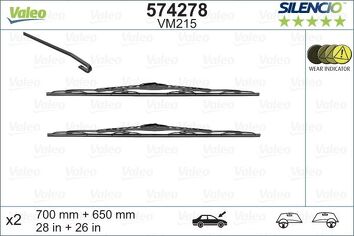 Valeo Silencio Performance VM215 <span>щетки стеклоочистителя 700/650 мм</span>
