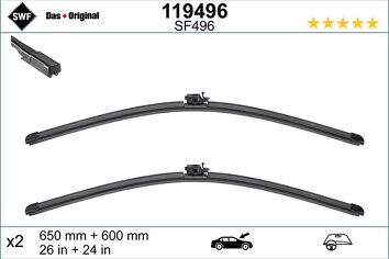 SWF VisioFlex 119496 <span>щетки стеклоочистителя 650/600 мм</span>