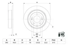 Тормозной диск Bosch  0 986 479 E45