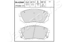 Передние тормозные колодки Japanparts  PA-K20AF