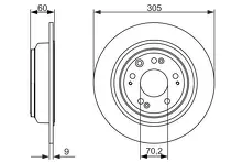 Тормозной диск Bosch  0 986 479 740