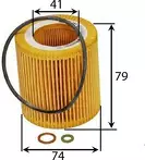 Масляный фильтр JS Asakashi  OE0053