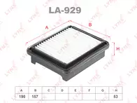 Воздушный фильтр Lynx  LA-929
