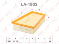 Воздушный фильтр Lynx  LA-1902
