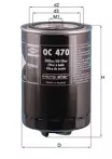 Масляный фильтр Mahle  OC 470