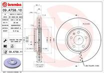 Тормозной диск Brembo Prime Line  09.A758.11